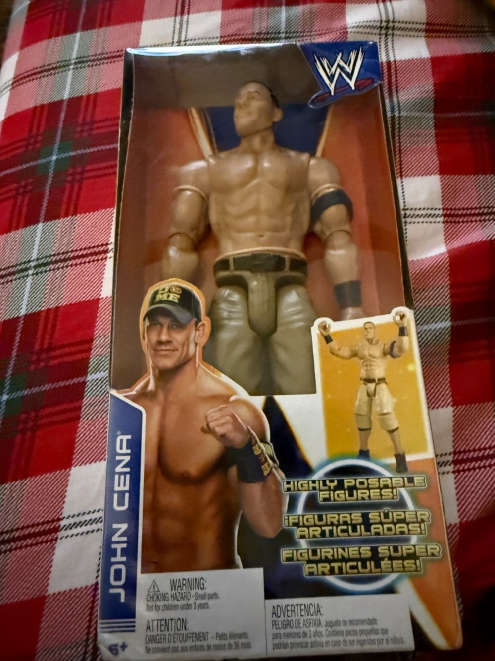 Mattel WWE Action Figure with Tan Shorts and Black Boots